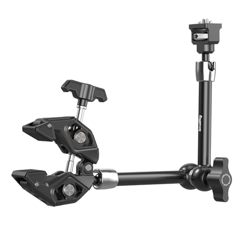 SMALLRIG 12.9 Inches Magic Arm Clamp with 1/4 Screw & Anti-Deflection Retractable Pin Clamp Mount for GoPro/for Insta360 /for DJI Action/for DSLR/for Light/for Monitor/for Phone - 5312