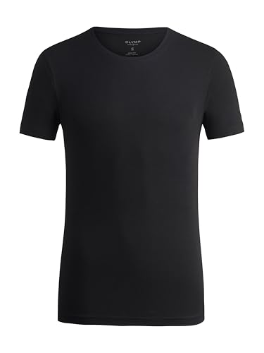 OLYMP Herren T-Shirt Langarm Level.Five,Einfarbig,Body fit,schwarz 68,XL