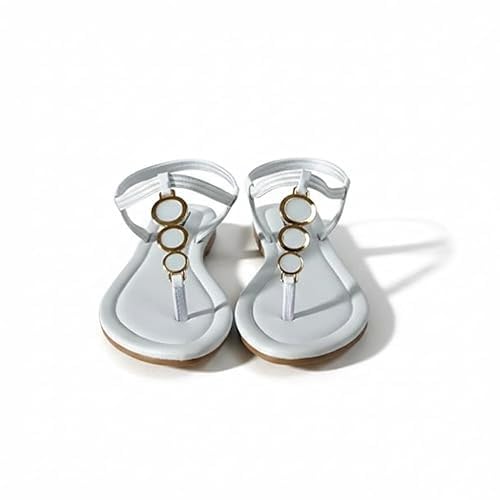 Nice Traders Women T Strap Sandals Flat Platform Buckle Sandal We...