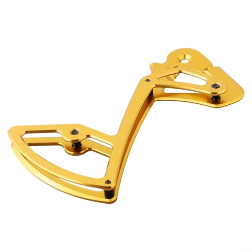 Rear Derailleur Inner Plate for Garbaruk, for CNC Machined 7075T651 Aluminum Alloy Electric Rear Derailleur Cage, Compatible with NX for GX for X1 X01 for Eagle(Gold)