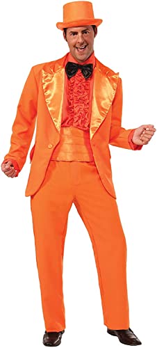 Forum Novelties Mens 50's Orange Prom Tuxedo Costume, Orange, Standard US