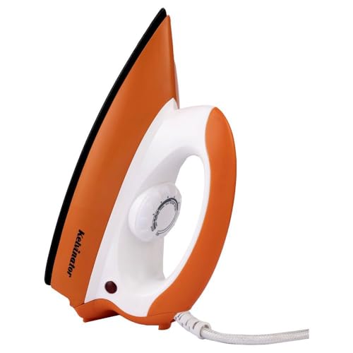 Image of Kelvinator Dry Iron with LED Indicator, Orange and White (KDISP0061)