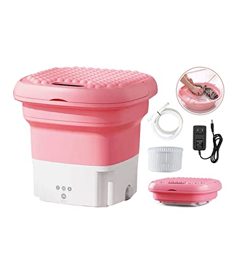 6L 36W Mini Folding Washing Machine, Washing Machine Mini Portable Washing Machine, Portable Washer for Camping, RV, Travel, Small Spaces, Lightweight and Easy to Carry