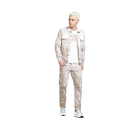 Image of JACK & JONES Men's Cotton Standard Length A-Line Coat