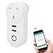 Smart Power Socket, 16A Smart Plug, Smart Socket Home Power Socket Timer Remote Control LSPA2 UK Plug 100240VAC, adapters