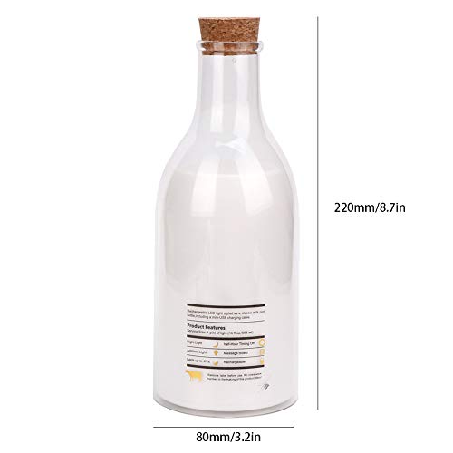 Lámpara de Mesa Recargable LED USB Botella Leche miniatura 7