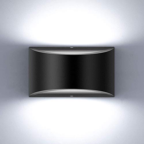 Image of Lightess Modern Wall Sconces Indoor Wall Lamp Dimmable LED Up Down Wall Lamp 12W for Bedroom Living Room Staircase, Cool White