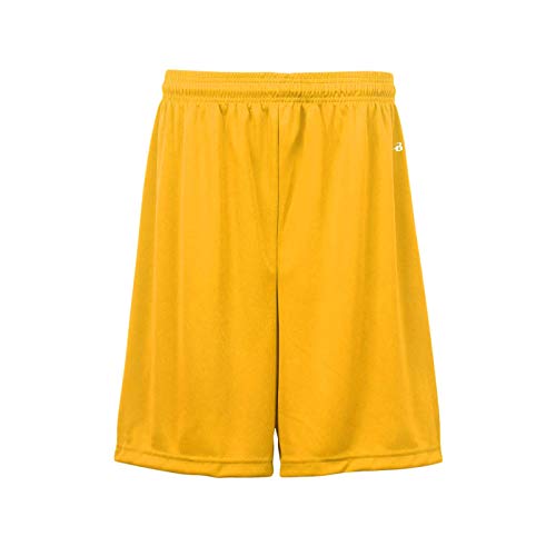 Gold Youth Large (Blank) Athletic Wicking Sports Shorts