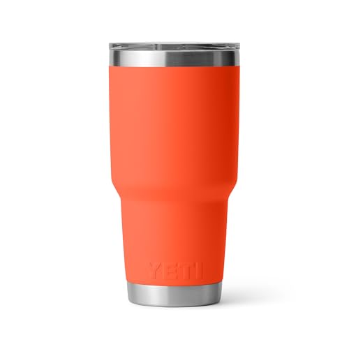 Image of YETI Rambler 30 oz Tumbler, Stainless Steel, Vacuum Insulated with MagSlider Lid, Papaya