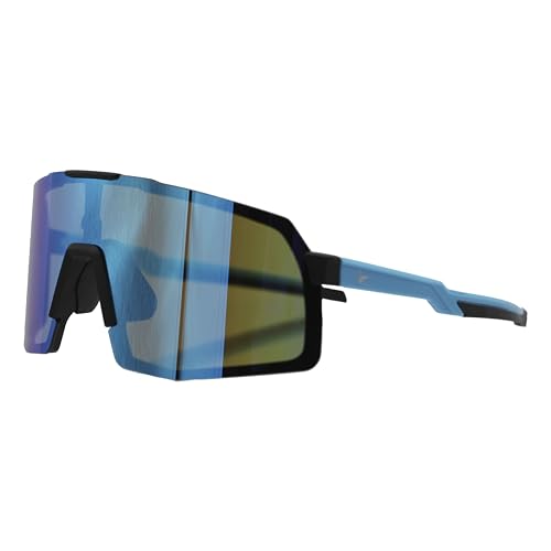 Surf Monkey Polarized Sunglasses with 3 Interchangeable Lenses, Blue, 13 cm