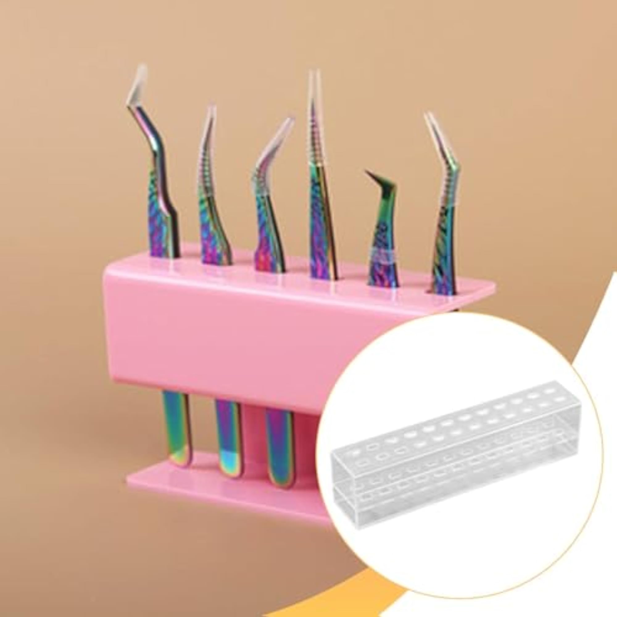 Tweezers Holder Clear Professional Organizer