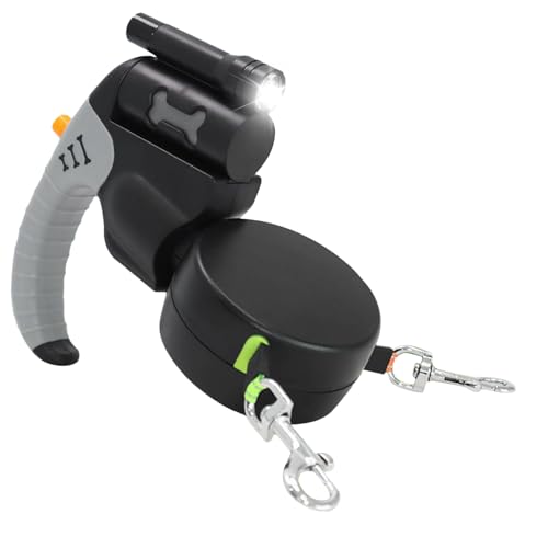 Laisse rétractable petit chien ajustable pour stopper les nœuds - 2