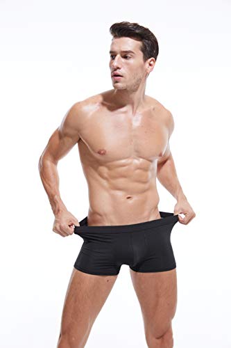 Men's Underwear Ultimate Soft Cotton Boxer Brief 4 PACK Large2