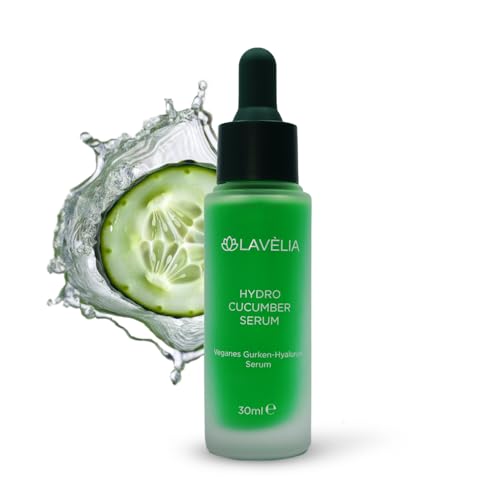 Pflanzliches Hyaluron Serum mit Gurkenextrakt, Hyaluronsäure & 15 Pflanzenextrakten – Kühlend, Revitalisierend & Pflegend für Strahlende Haut, 30ml
