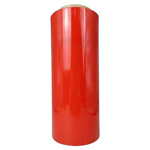 Red Stretch Wrap Plastic Wrap Roll 121000ft 80 Gauge Storage Industrial Wrap Roll Packing Shrink Wrap Film for Moving Shipping