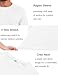 COOFANDY Mens Long Sleeve Sun Protection Shirts Quick Dry Swim Shirt Lightweight Athletic Running Basic Tee White