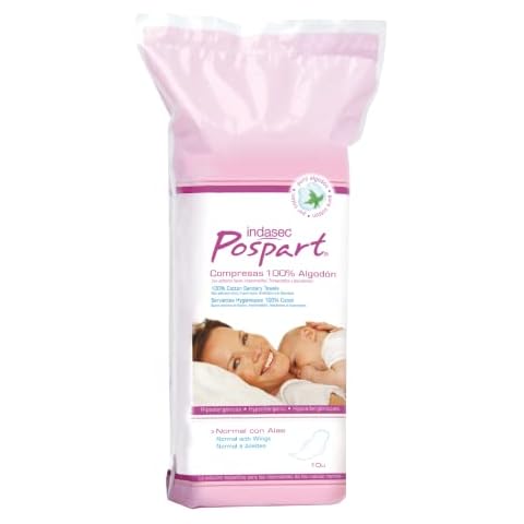Indasec Compresas Posparto Alas, de Algodón Cover