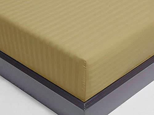 Twin Fitted Sheet Only - 600 Thread Count White Soft 100% Cotton Sateen Weave Fitted Sheet, Deep Pocket Cooling Sheets, Fits Upto 16