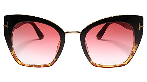Classy Luxury Oversized Designer Stylish Womens Cat Eye Sunglasses2