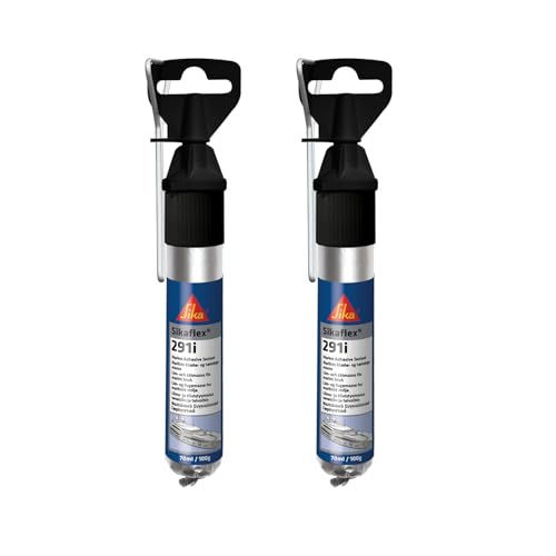 Sika – Dichtstoff – Sikaflex-291i Schwarz – ideal für den Marinebereich – hochelastisch und überlackierbar – geruchsarm – 70 ml (Packung mit 2)