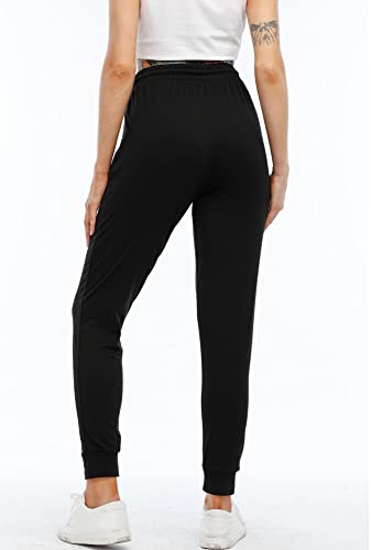 Womens Joggers with Pockets & Drawstring-Sweatpants for Women Workout Running Yoga Lounge Pants3