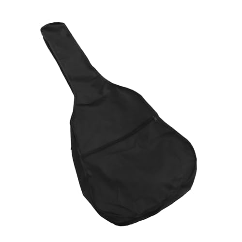 UPKOCH Bolsa para Guitarra Folk de 41 Pulgadas, Mochila Ligera de Tela Oxford Negra, Acolchada y Transpirable, Compartimentos para Accesorios, Adecuado para Transporte y Protección