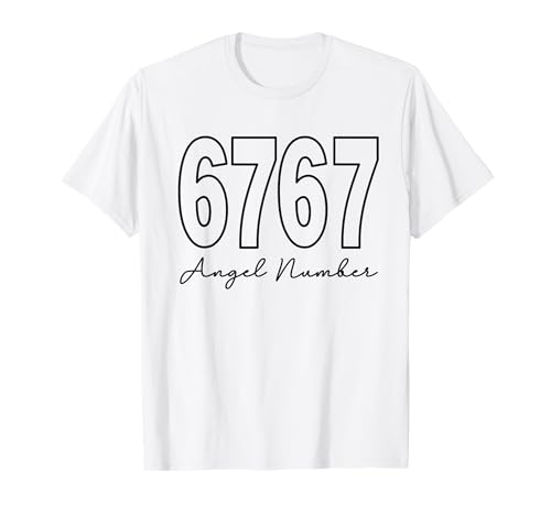 Angel Number 6767 Numerology Spirituality T-Shirt