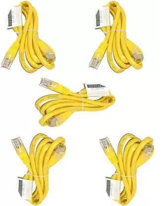 22 TECH LAN Cable, High Speed RJ45 Ethernet Patch Network Cable Supports Up to 500MBPS for Gaming,for Modem, Router, LAN ADSL (1.5M) Pack Of 5 (B09VZBY3V4) Amazon Price History, Amazon Price Tracker