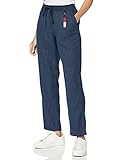 Maschinenwaschbar Tommy Jeans Damen Tjw Pinstripe Pant Hose, Twilight Navy/White, RXL