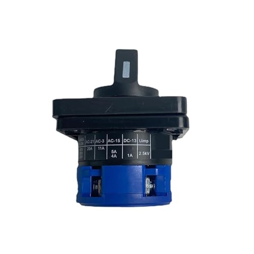 Interrupteur à came rotatif 3 positions 690V 20A bipolaire 4 bornes LW26