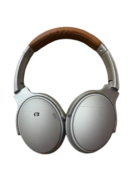 Wireless Bluetooth Over-Ear Headphones with Noise Cancellation Bluetooth Over Ear Headphones | Mic for Phone Calls, Long Battery Life, Quick Charge,Touch Control and Voice Control -Grey