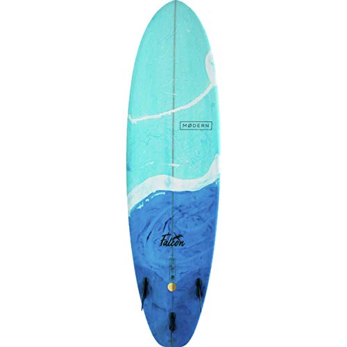Falcon PU Surfboard, Blue, 6ft