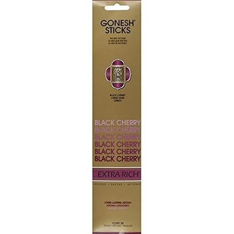 Gonesh Charcoal Incense Sticks - Black Cherry Cover