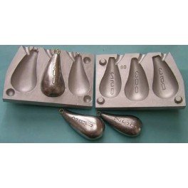 Moule à Plombs De Traîne Alciumpeche A2, 250/300/360 G, MOU060, Neuf