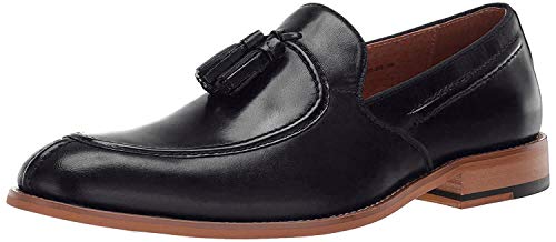 STACY ADAMS Men's Donovan Tassel Slip-On Loafer Oxford, Indigo, 10.5 W US