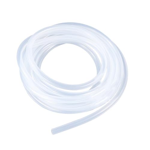 drain hose Food Grade Clear Transparent Silicone Rubber Hose Flexible Silicone Tube 1 meter for Plumbing water pump(Size:ID 12mm x OD 16mm)