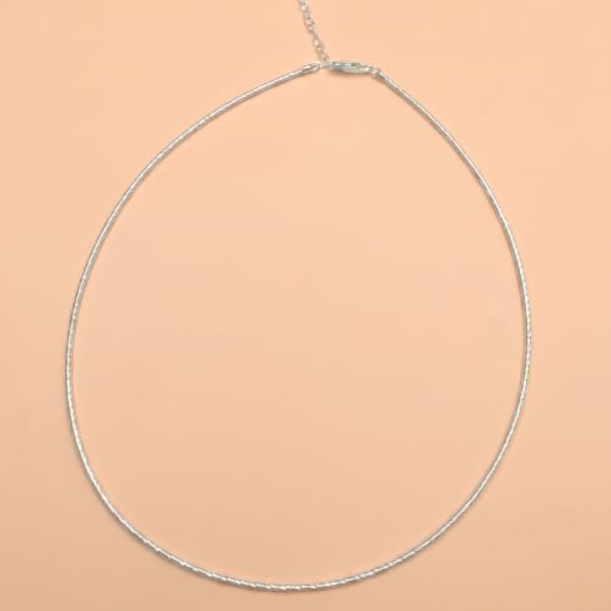 Women's Pure Silver Neck Chain, Elegant Gift