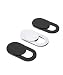 Webcam Cover Slider by Senhomtog [3 Pack] 0.027in Ultra Thin Web Camera Cover for Laptop, Desktop, Macboook Pro, iMac, Computer, Smartphone, Protect Your Privacy and Your Digital Life (2Black+1White)