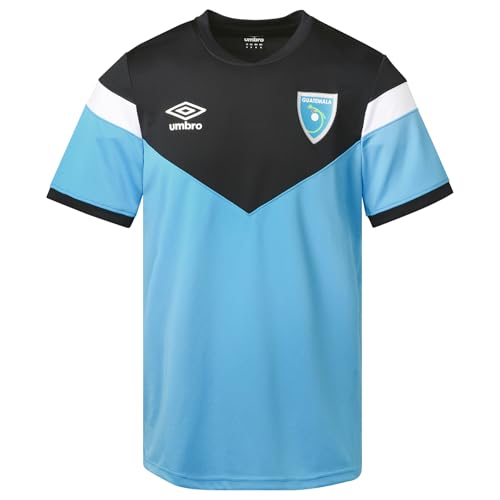 Umbro Mens 2023/2024 Guatemala National Soccer Team Training Jersey Sky/Black Large
