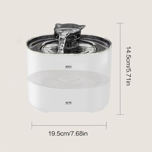 Fuente de agua para gatos y perros con filtro de agua portátil interior 3