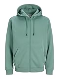 JACK & JONES Chaqueta con Capucha para Hombre, Color Liso, Azul Mineral., M
