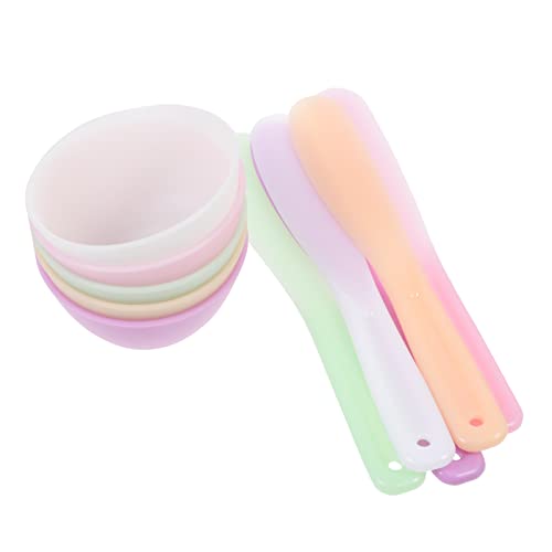 Set de 20 tazones para mezclar mascarillas de silicona EXCEART miniatura 3