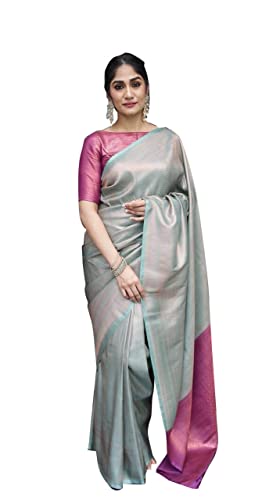 Image of Avantika Fashion Women's Kanjivaram Soft Silk Banarasi Sarees With Blouse Piece
