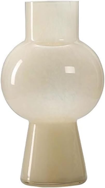Vase en verre haut style médiéval stable pour grandes tiges