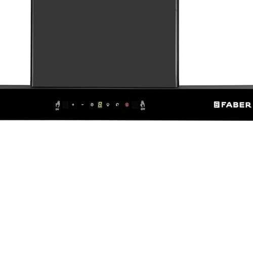 Image of Faber Silencio 90cm 1500m /hr BLDC Autoclean Filterless T-Shape Chimney|Built In Oil Collector|Touch & Gesture Control|12Yr Motor,2Yr Comprehensive Warranty by Faber | HOOD SILENCIO BLDC HCSCFLBKIN90T