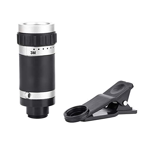 Alomejor Telescopio monocular 8x18 Mini Travel Cellphone Telescopio monocular Teleobjetivo con Clip para Concierto de Conferencia Disparo Remoto