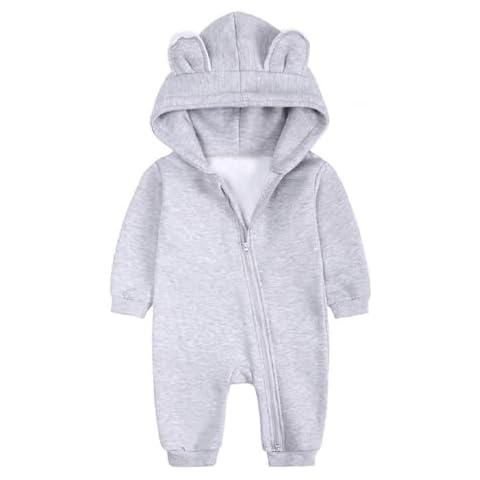 Hilmocho Baby Hooded Romper with Bear Ears Cover