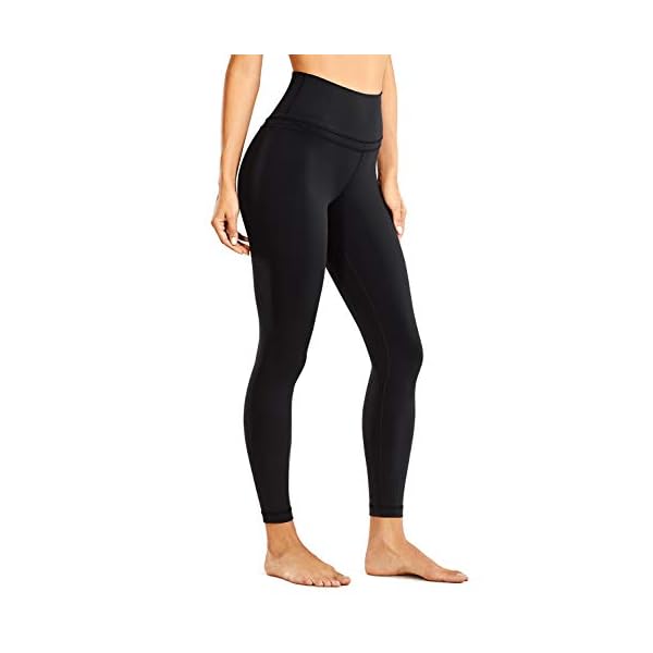 CRZ-YOGA-Womens-Naked-Feeling-Workout-Leggings-25-Inches-78-High-Waist-Yoga-Tight-Pants CRZ YOGA Womens Naked Feeling Workout 7/8 Yoga Leggings - 25 Inches High Waist Tight Pants Black Medium