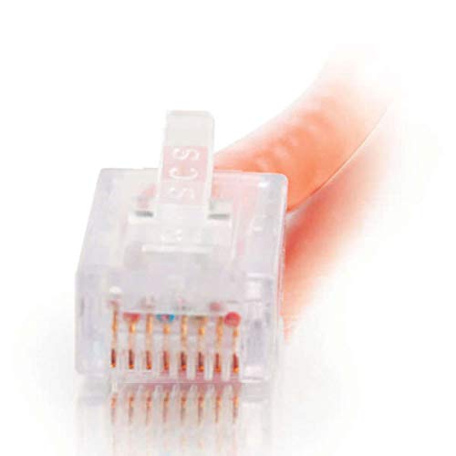Image of C2G Legrand Cat5e Non-Booted Ethernet Cable, Unshielded Cat5e Patch Cable, Orange Network Patch Cable, 5 Foot Crossover UTP Ethernet Network Patch Cable, 1 Count, C2G 24502