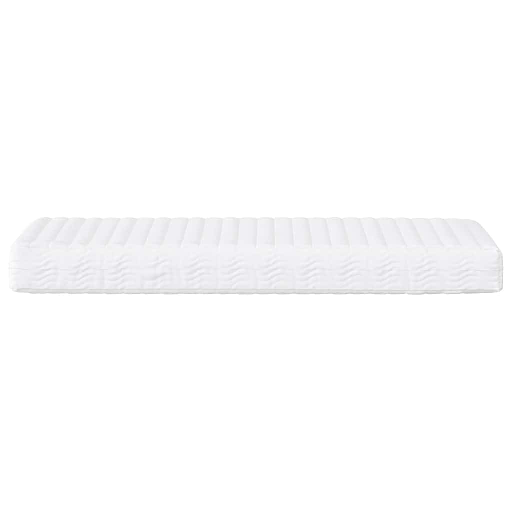 Materac piankowy biały, 100 x 210 cm, H2 H3, oddychający, nadaje się do prania, dwustronny, ergonomiczny, do sypialni, łóżka dla gości, łóżko kontynentalne, stelaż listwowy, 17 cm, komfort